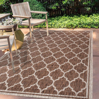 Matthews Moroccan Trellis Textured Weave Indoor/outdoor Area Rug