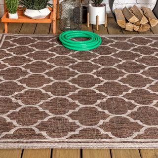 Matthews Moroccan Trellis Textured Weave Indoor/outdoor Area Rug