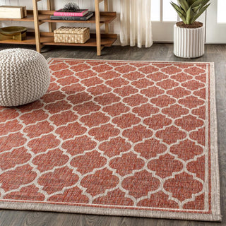 Matthews Moroccan Trellis Textured Weave Indoor/outdoor Area Rug