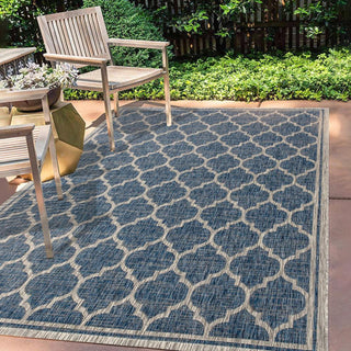 Matthews Moroccan Trellis Textured Weave Indoor/outdoor Area Rug