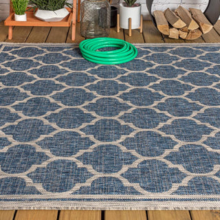 Matthews Moroccan Trellis Textured Weave Indoor/outdoor Area Rug