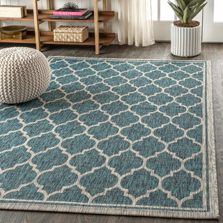 Matthews Moroccan Trellis Textured Weave Indoor/outdoor Area Rug