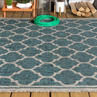 Matthews Moroccan Trellis Textured Weave Indoor/outdoor Area Rug