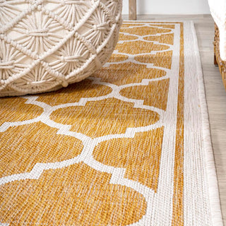 Matthews Moroccan Trellis Textured Weave Indoor/outdoor Runner Rug