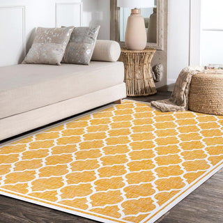 Matthews Moroccan Trellis Textured Weave Indoor/outdoor Area Rug