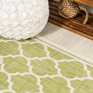 Matthews Moroccan Trellis Textured Weave Indoor/outdoor Runner Rug