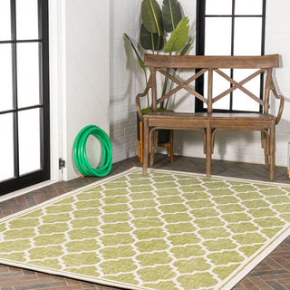 Matthews Moroccan Trellis Textured Weave Indoor/outdoor Area Rug