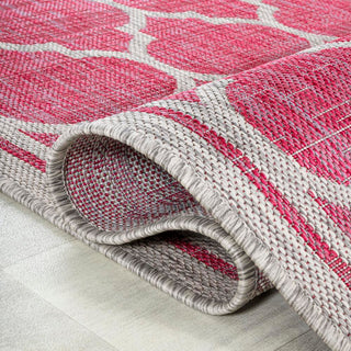 Matthews Moroccan Trellis Textured Weave Indoor/outdoor Area Rug