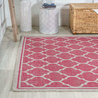 Matthews Moroccan Trellis Textured Weave Indoor/outdoor Area Rug