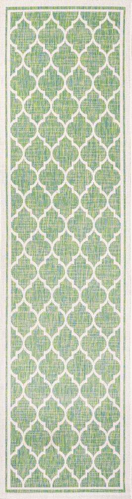 Matthews Moroccan Trellis Textured Weave Indoor/outdoor Runner Rug