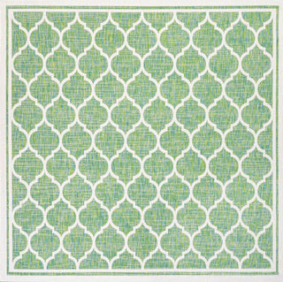 Matthews Moroccan Trellis Textured Weave Indoor/outdoor Square Rug