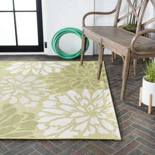 Garcia Modern Floral Textured Weave Indoor/outdoor Area Rug