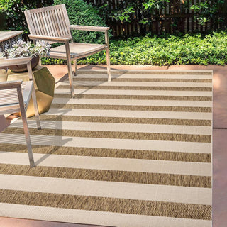 Rowena wide Stripe Indoor/outdoor Area Rug