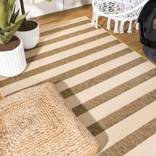 Rowena wide Stripe Indoor/outdoor Area Rug