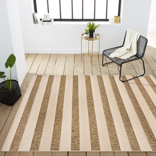 Rowena wide Stripe Indoor/outdoor Area Rug