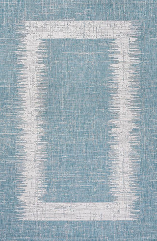 Yangtze Scandi Minimalist Border Indoor/Outdoor Area Rug