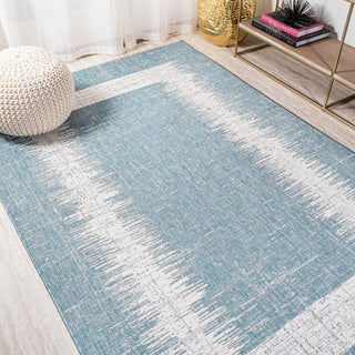 Yangtze Scandi Minimalist Border Indoor/Outdoor Area Rug