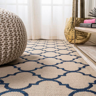 Loire Arabesque Ogee Trellis Indoor/Outdoor Area Rug