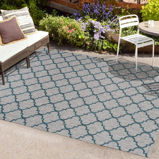 Loire Arabesque Ogee Trellis Indoor/Outdoor Area Rug