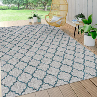 Loire Arabesque Ogee Trellis Indoor/Outdoor Area Rug