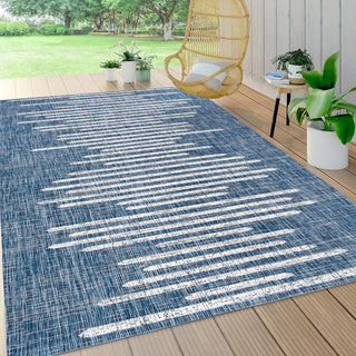 Lamego Zolak Berber Stripe Geometric Area Rug