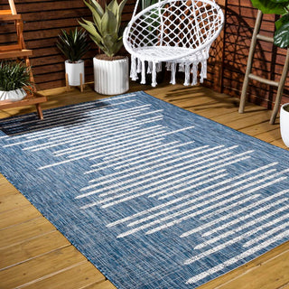 Lamego Zolak Berber Stripe Geometric Area Rug