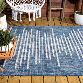 Lamego Zolak Berber Stripe Geometric Area Rug