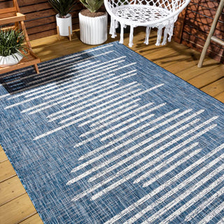 Lamego Zolak Berber Stripe Geometric Area Rug