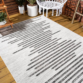 Lamego Zolak Berber Stripe Geometric Area Rug