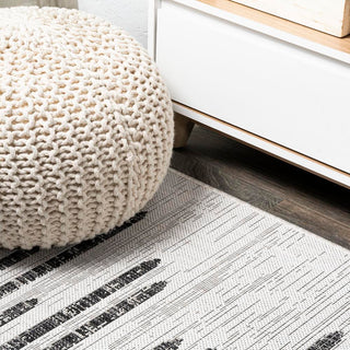 Lamego Zolak Berber Stripe Geometric Area Rug