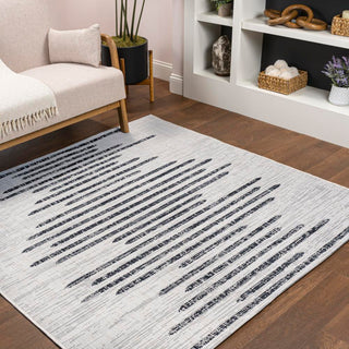 Lamego Zolak Berber Stripe Geometric Area Rug