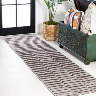 Fatima Sukie Offset Stripe Indoor/Outdoor Area Rug