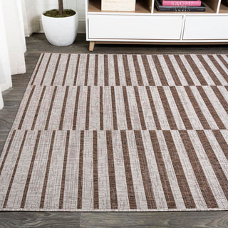 Fatima Sukie Offset Stripe Indoor/Outdoor Area Rug