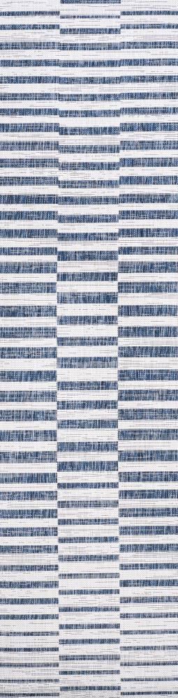 Fatima Sukie Offset Stripe Indoor/Outdoor Area Rug