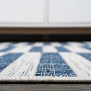 Fatima Sukie Offset Stripe Indoor/Outdoor Area Rug