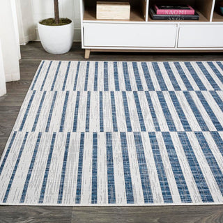 Fatima Sukie Offset Stripe Indoor/Outdoor Area Rug