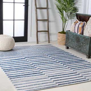 Fatima Sukie Offset Stripe Indoor/Outdoor Area Rug