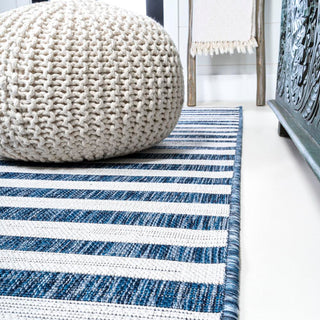 Fatima Sukie Offset Stripe Indoor/Outdoor Area Rug