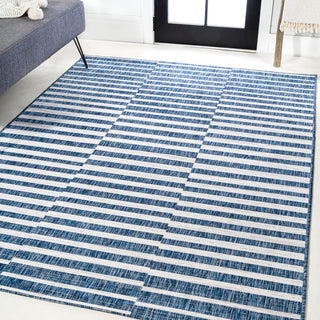 Fatima Sukie Offset Stripe Indoor/Outdoor Area Rug