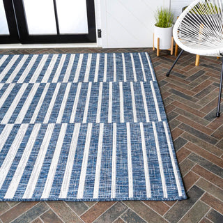 Fatima Sukie Offset Stripe Indoor/Outdoor Area Rug