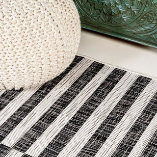 Fatima Sukie Offset Stripe Indoor/Outdoor Area Rug