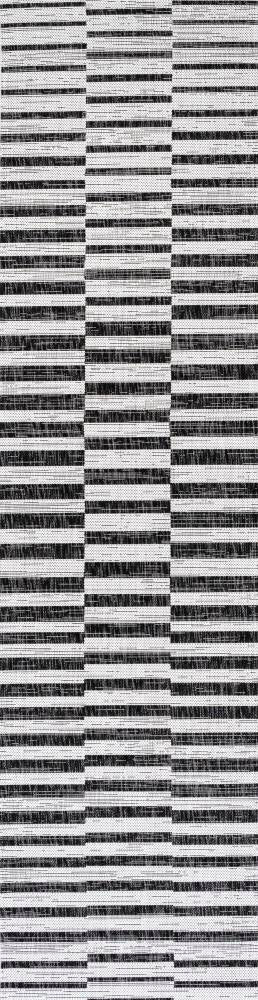 Fatima Sukie Offset Stripe Indoor/Outdoor Area Rug