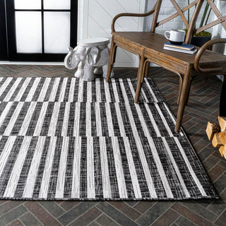 Fatima Sukie Offset Stripe Indoor/Outdoor Area Rug