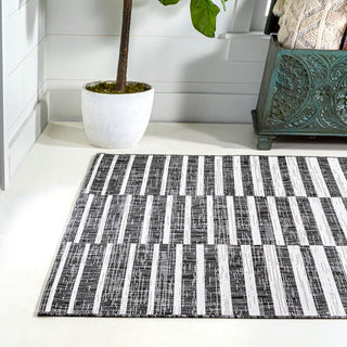 Fatima Sukie Offset Stripe Indoor/Outdoor Area Rug