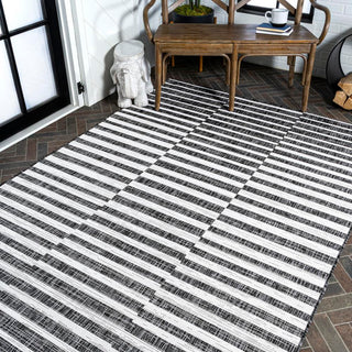 Fatima Sukie Offset Stripe Indoor/Outdoor Area Rug