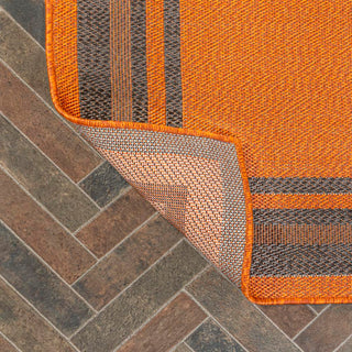 Mae Modern Border Stripe Indoor/outdoor Area Rug