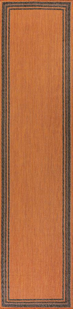 Mae Modern Border Stripe Indoor/outdoor Area Rug