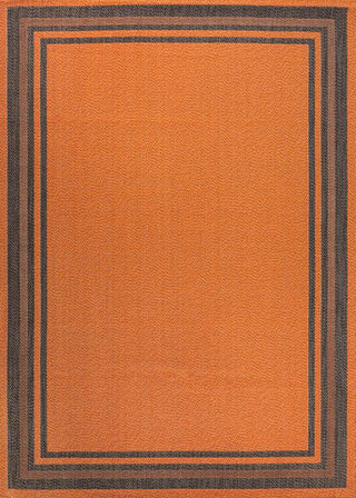 Mae Modern Border Stripe Indoor/outdoor Area Rug