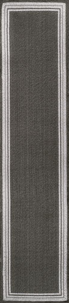 Mae Modern Border Stripe Indoor/outdoor Area Rug