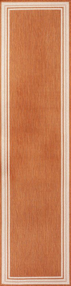 Mae Modern Border Stripe Indoor/outdoor Area Rug